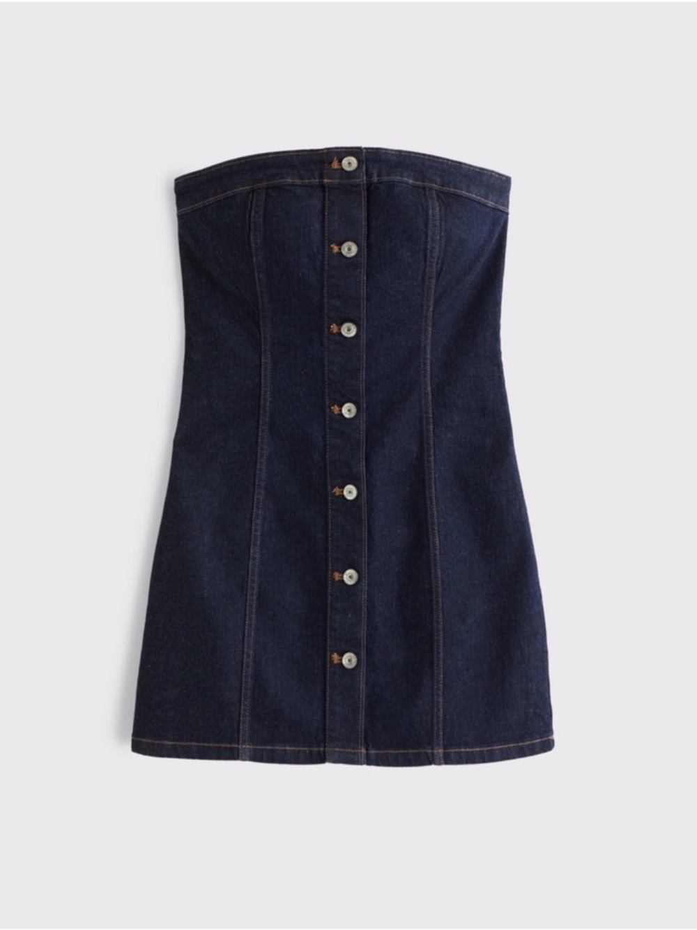 Abercrombie & Fitch Mara Strapless Denim Mini Dress - Size S